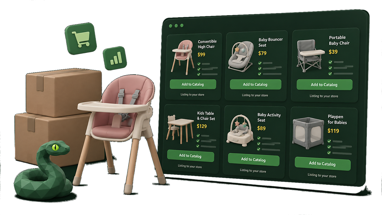 Six products being added to a store catalog at once